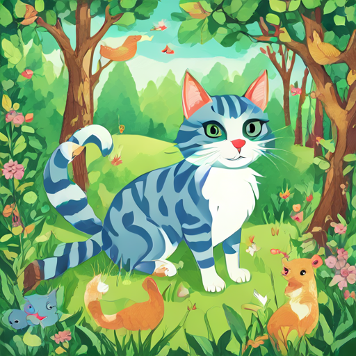 Kitty Meow in the Woods