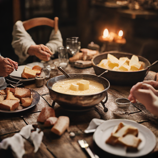 Dans la chaleur du fromage