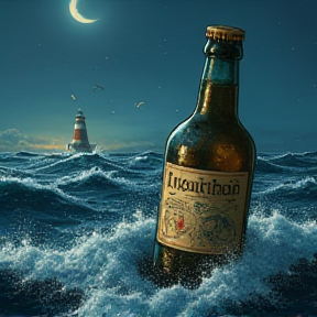 bottle at sea