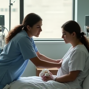 Beds on the Hospital Floor