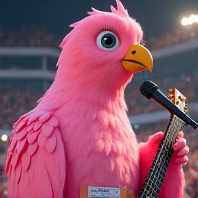 Pink Diva Bird