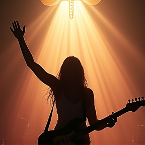 Female Rock Jesus Saves