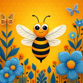 Die Bienen- und Blumenpuzzle