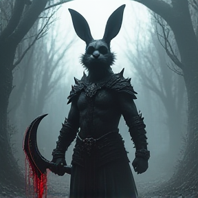 Gothic Bunny auf der Suche