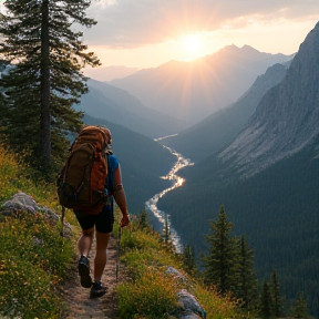 Wandern in den Bergen