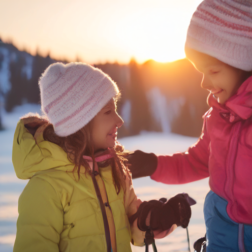 Felix wedelt Kinder von der Piste