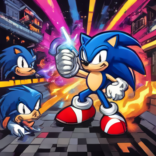 Sonic and Flasher battle!!!!