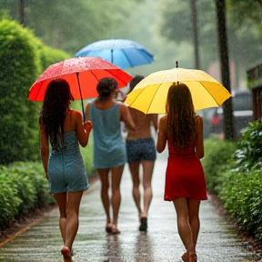 Bailando en la lluvia 