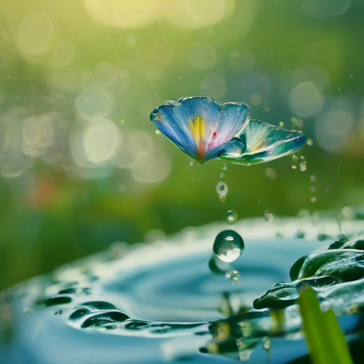 Flor en la Lluvia