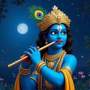 Little Krishna's Midnight Play