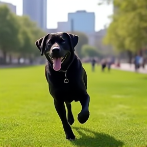 Black Labrador Bounce