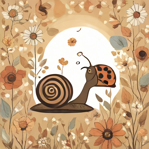 L'amour entre un escargot et une coccinelle