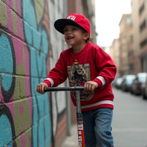 Chris der Rollerfahrer