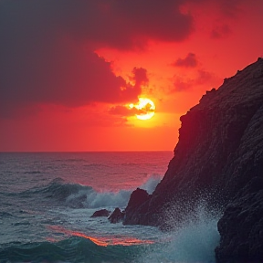 Red sky, Red sea