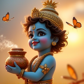 Krishna’s Magical Melody & Butter Surprise!