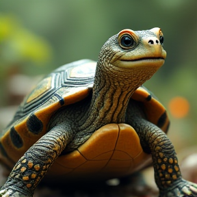 Schildkröte in der Bauchtasche