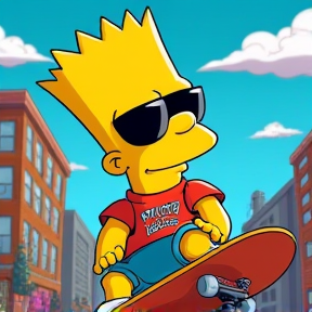 Cool Bart Simpsons