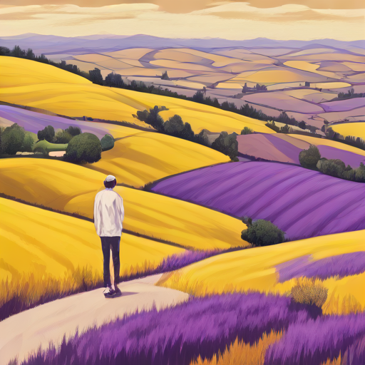 Yellow and Purple Hills