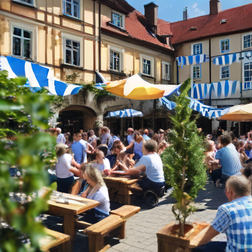 Biergarten-Spaß