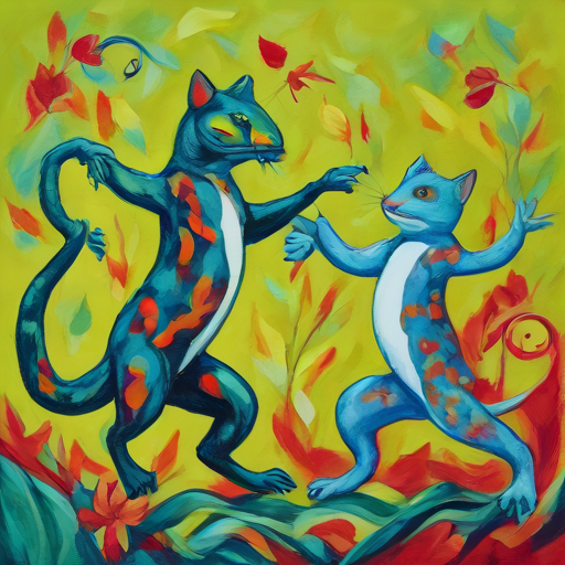 The Dancing Cat and Jumpy Frog