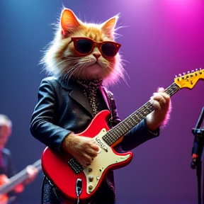 Cool Rock Cat