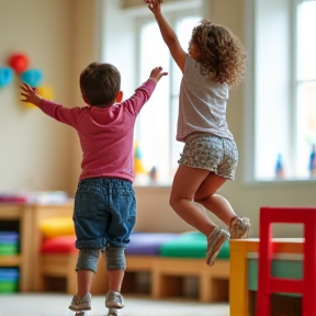 Jumping at Nursery