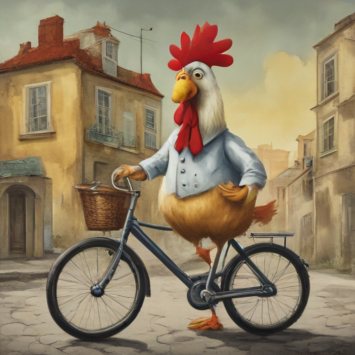 닭이 자전거를 타다 (Chicken Rides a Bike)