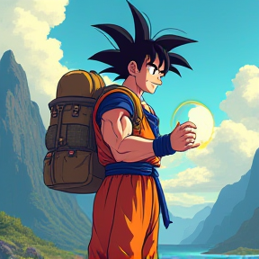 Son Goku backpaker