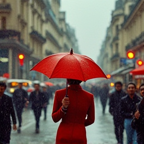 Danseur sous l'averse