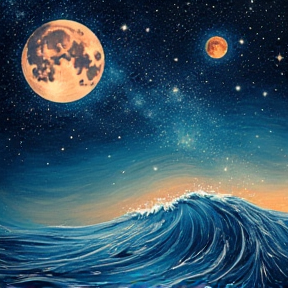 Moonlit Waves