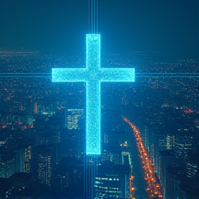 neon crosses