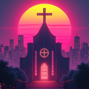 neon crosses