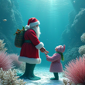 Mermaids Santa 