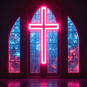 Neon Crosses(Chrome never dies)