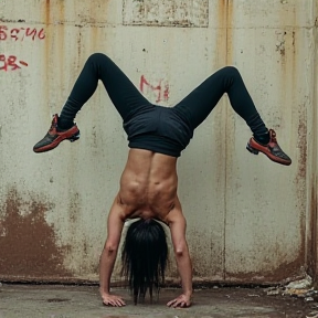 Headstand on a Landmine