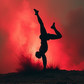 Headstand on a Landmine