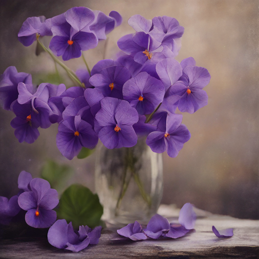 Wilted violets