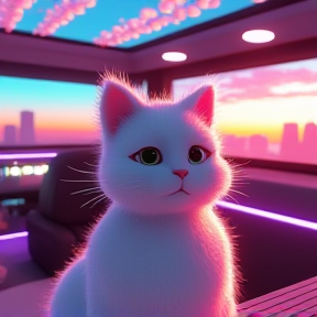 Katzen in Limo