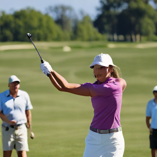 Beautiful Golfer Woman