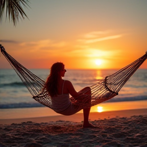 Sonnenuntergang am Strand