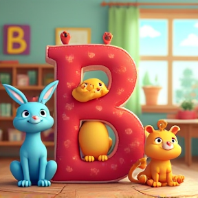 Bouncing with Letter B