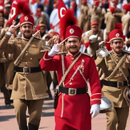 Türkischer Falafel Kriegs Marschmusik