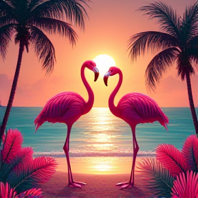 Dancing Flamingos