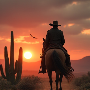 La tristesse d'un cowboy solitaire