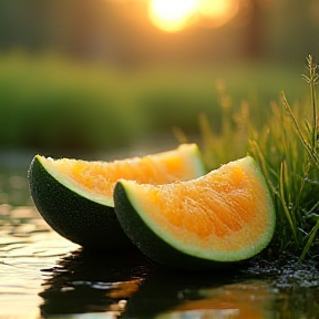 Melon in the Water