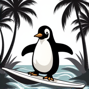 38. The Penguins 🐧 learn to surf