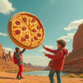 James and the Giant Pizza