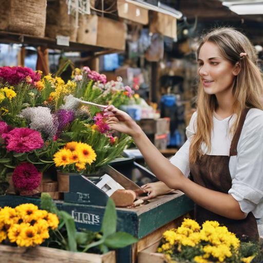 Blumenmarkt Kunde