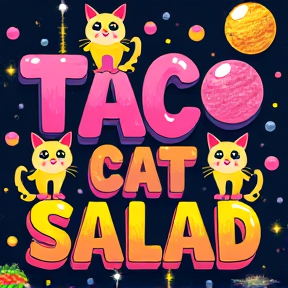 Funny Cat Taco Salad