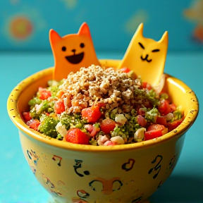 Funny Cat Taco Salad